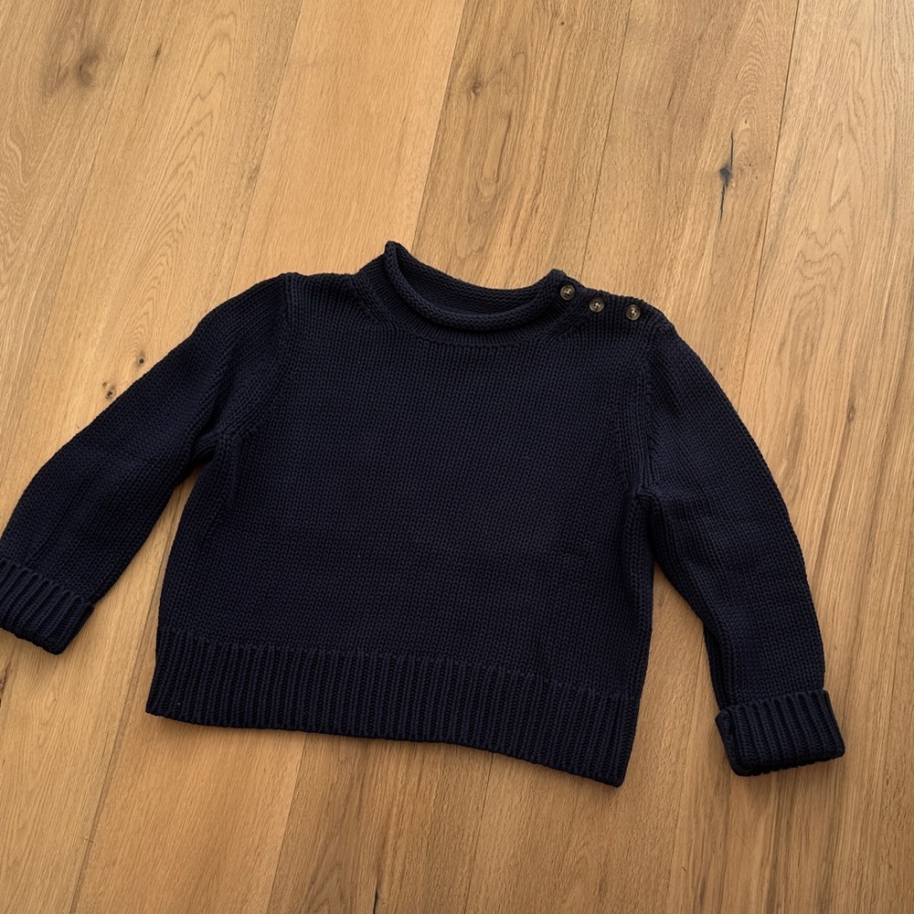 Navy Blue Women's Crew Neck Sweater